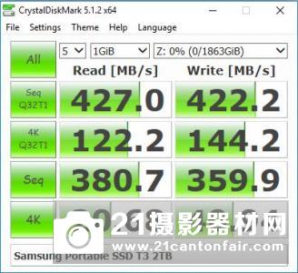 三星移动固态硬盘T3评测