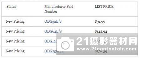 索尼提高XQD存储卡价格